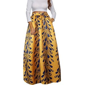 Women's Printed Maxi Skirt Flared A Line S